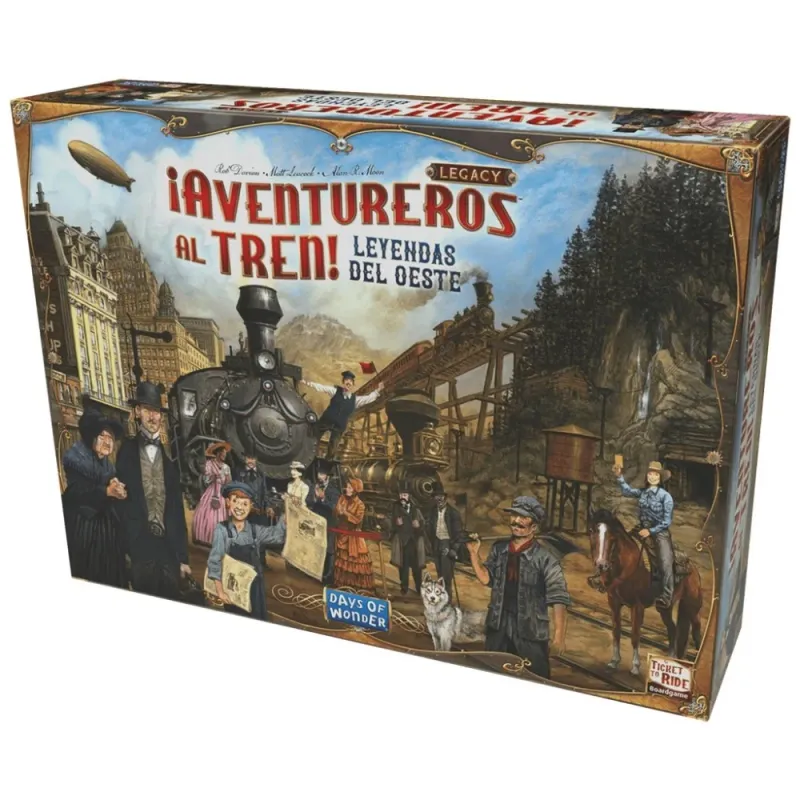 ¡AVENTUREROS AL TREN! LEGACY: LEYENDAS DEL OESTE - Tablero, Base | Leveland Games