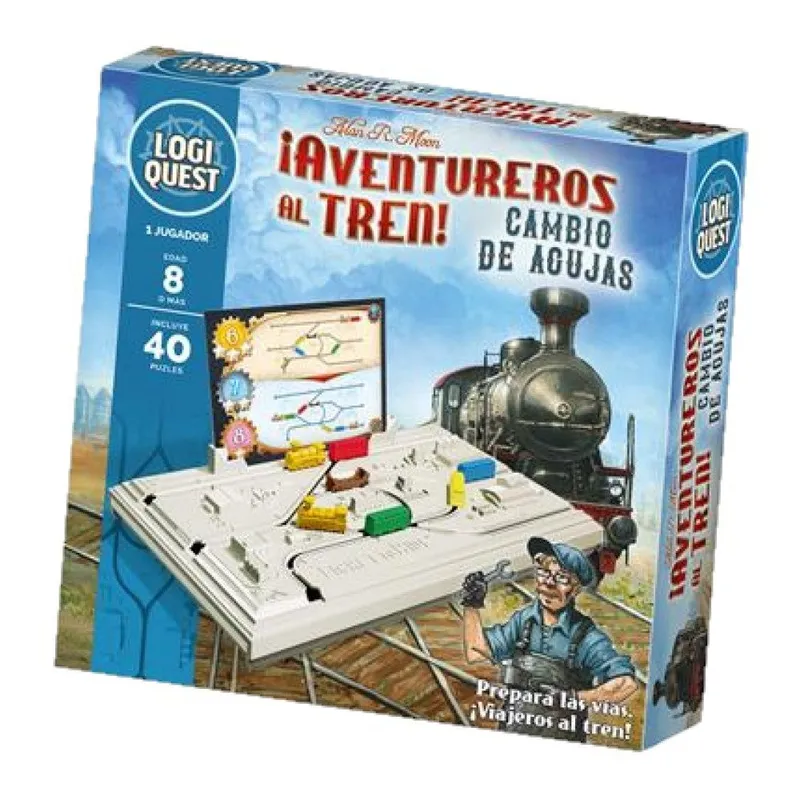 ¡AVENTUREROS AL TREN! LOGIQUEST - Tablero, Base | Leveland Games