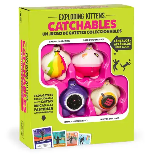 EXPLODING KITTENS: CATCHABLES CORE PACK - Juego de mesa disponible en Leveland Games