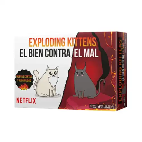 EXPLODING KITTENS EL BIEN CONTRA EL MAL - Juego de mesa disponible en Leveland Games
