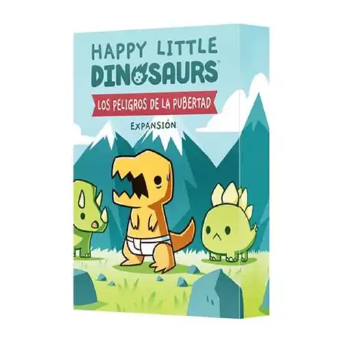 HAPPY LITTLE DINOSAURS: LOS PELIGROS DE LA PUBERTAD - Juego de mesa disponible en Leveland Games
