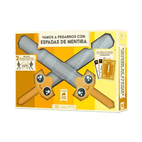 VAMOS A PEGARNOS CON ESPADA DE MENTIRA - Juego de mesa disponible en Leveland Games